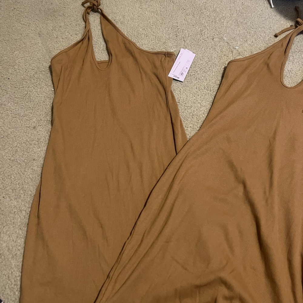 Target Camel Ribbed Dress - Picture 2 of 3